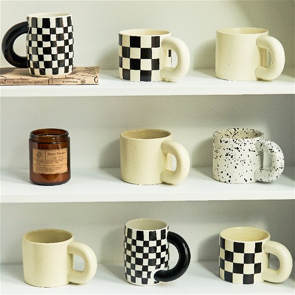 Korean Style Fatty Mug Design Splash Ink Ceramic Cup Spot Mugs Simple Coffee Mug Couple Cups  Coffee Mugs Tea Drinkware