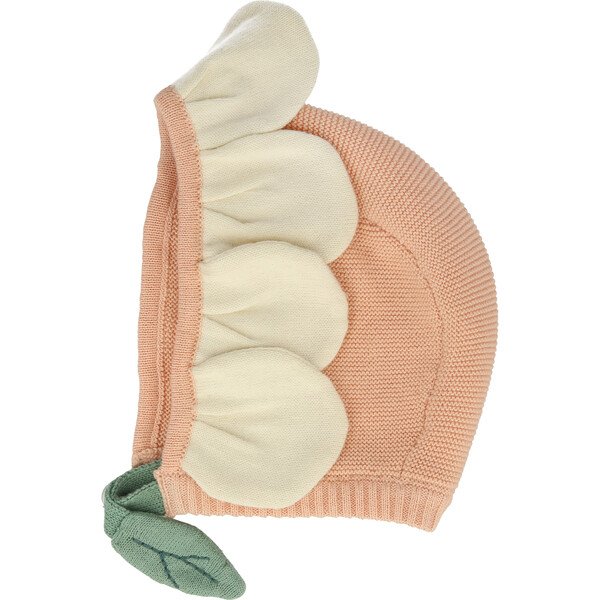 Peach Daisy Baby Bonnet - Meri Meri Hats & Mittens | Maisonette