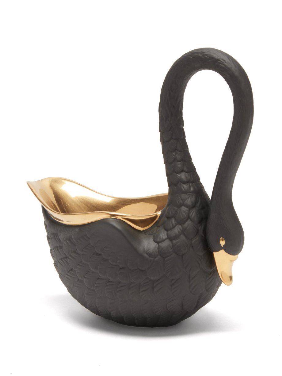 L’Objet - Swan 24kt gold-plated bowl (1345834)