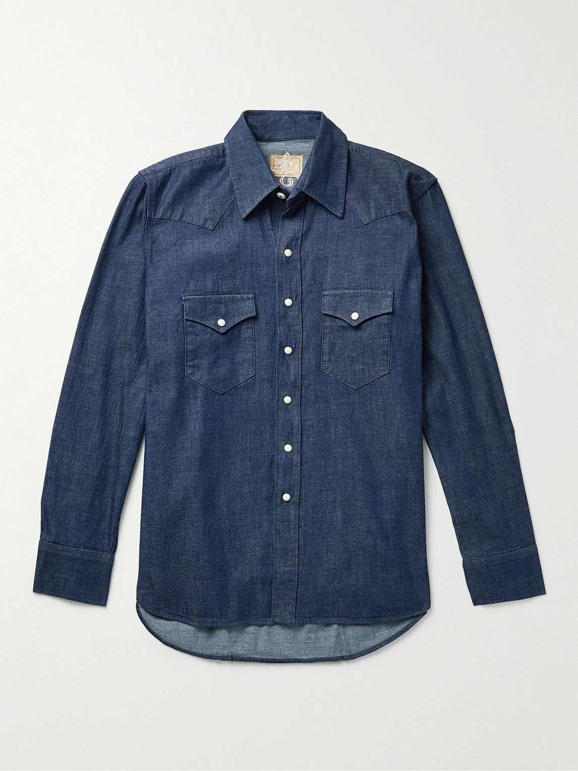 WYTHE NEW YORK - + Throwing Fits Embroidered Denim Shirt