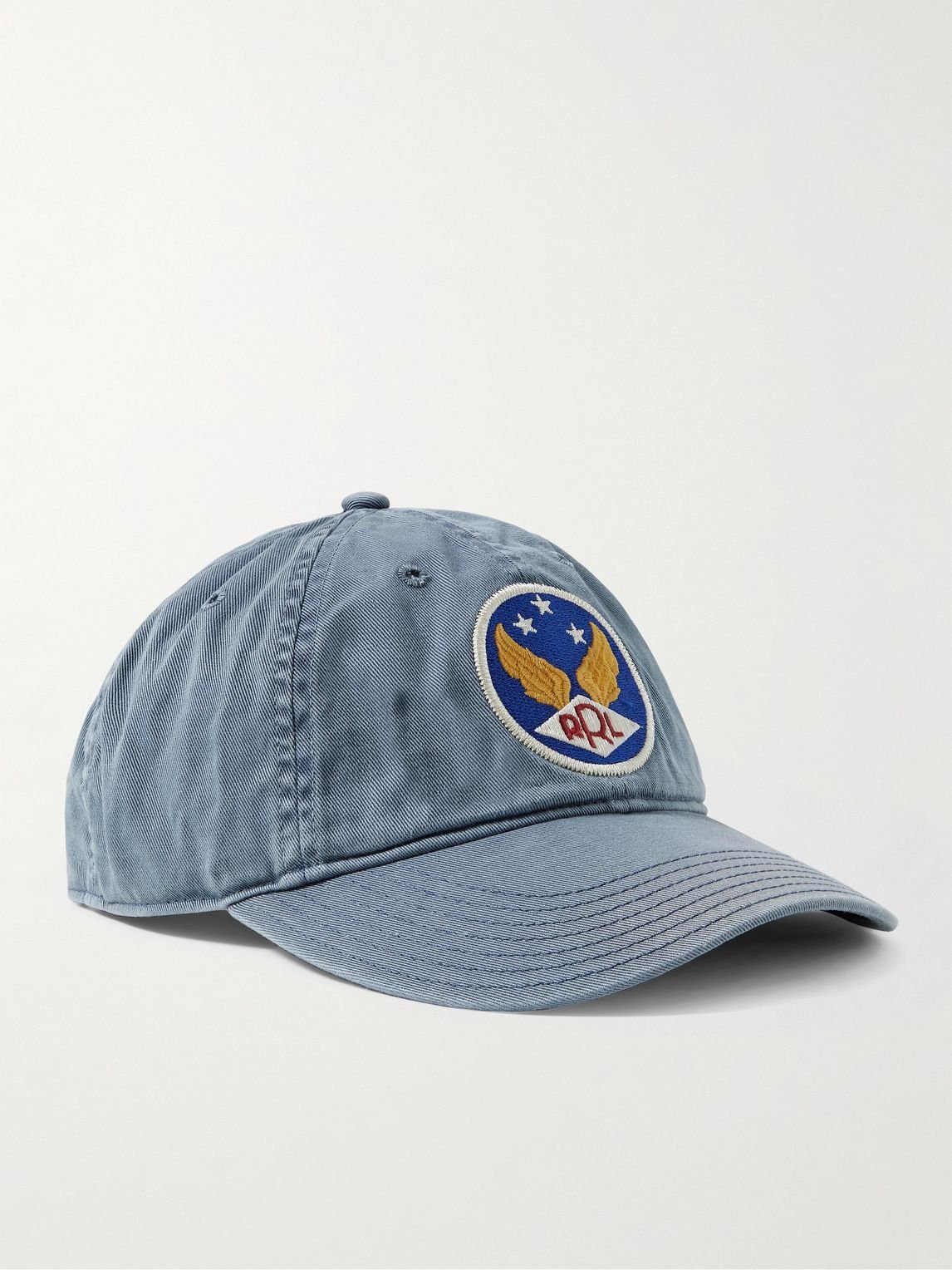 RRL - Logo-Appliquéd Cotton-Twill Baseball Cap