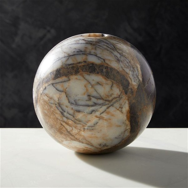 Stick It Anywhere Marble Vase + Reviews | CB2