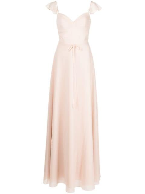 Shop Marchesa Notte Bridesmaids floor-length gown with Express Delivery - FARFETCH