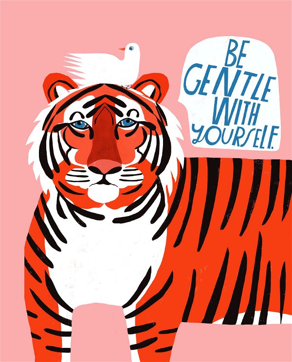 Be Gentle With Yourself - Art Print - 8.5" x 11"