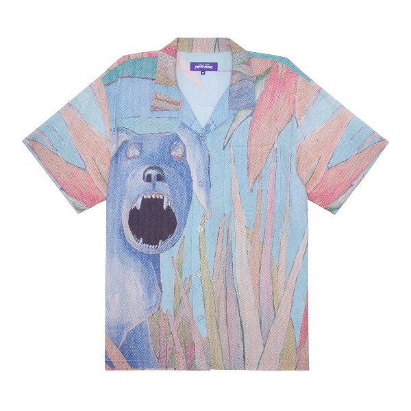 Blue Dog Club Shirt - Lg / Watercolor Dog All-Over Print