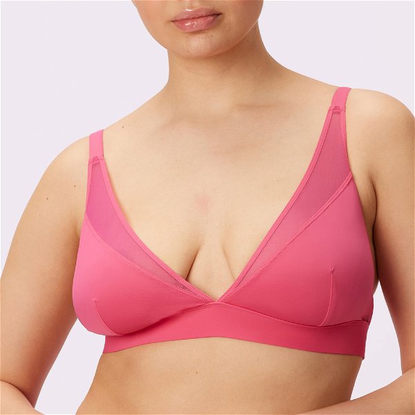 Plunge Bralette | Ultra-Soft Re:Play - 2XL / Hibiscus
