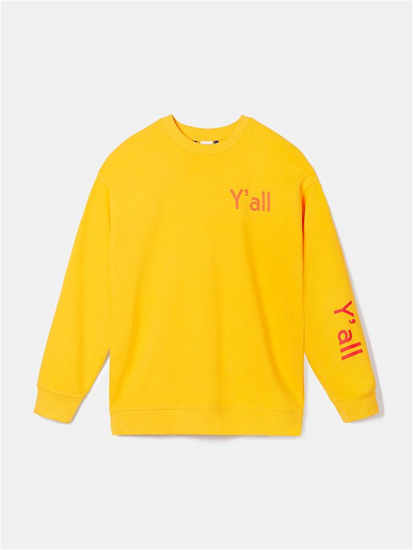 Y'all Graphic Sweatshirt - Zinnia / XS