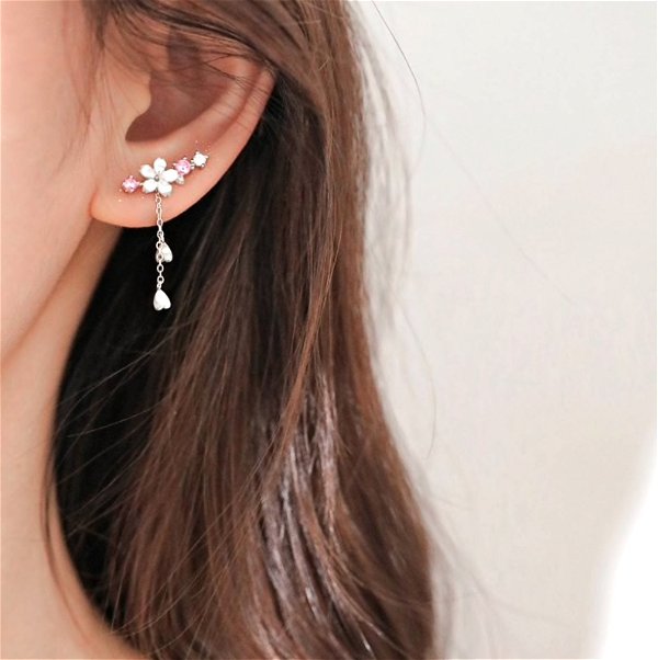 Crystal Cherry Blossom Earrings