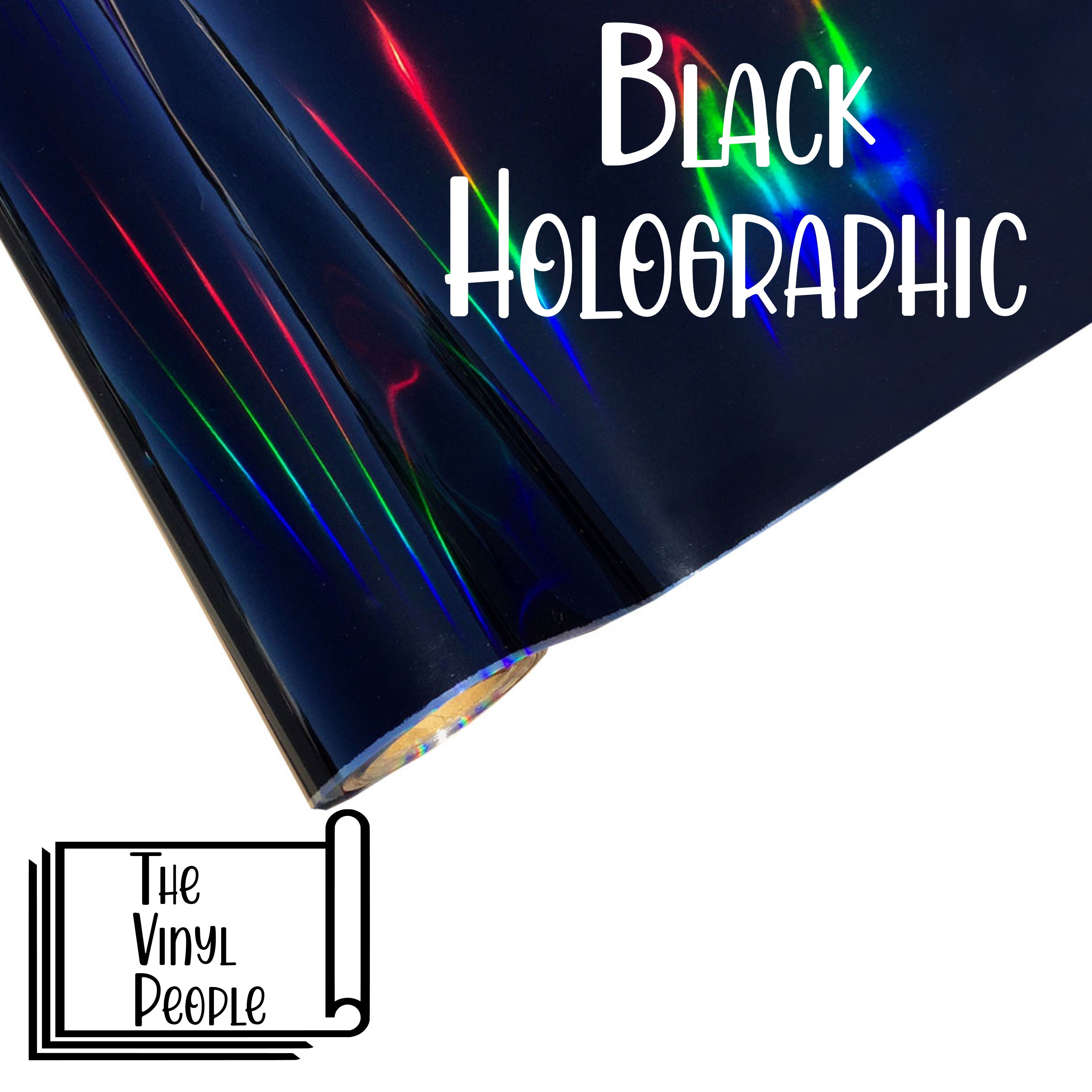 Black Holographic Foil - 6" x 12" sheet