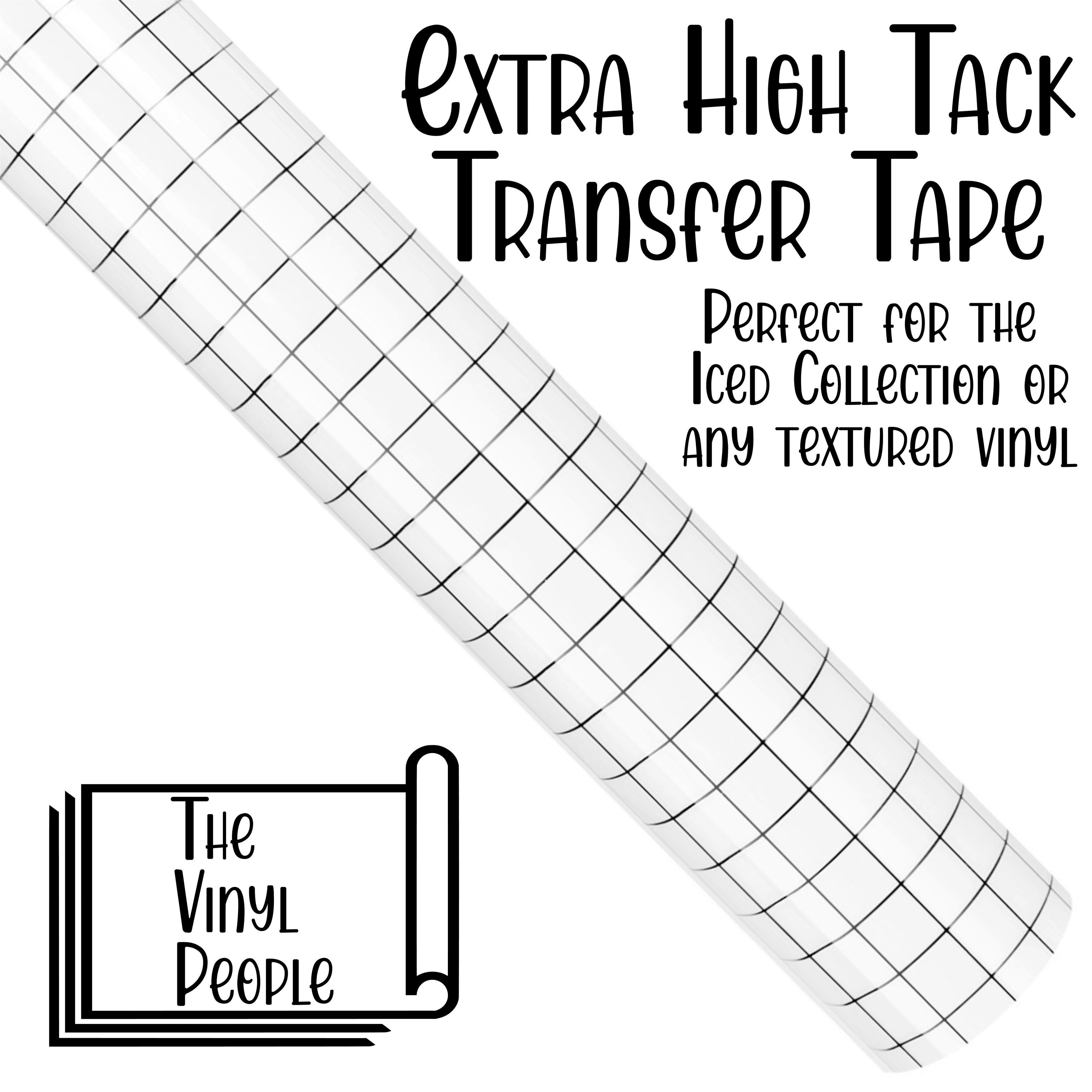EXTRA HIGH TACK Transfer Tape with Black or Yellow Gridlines - 12" x 5ft roll