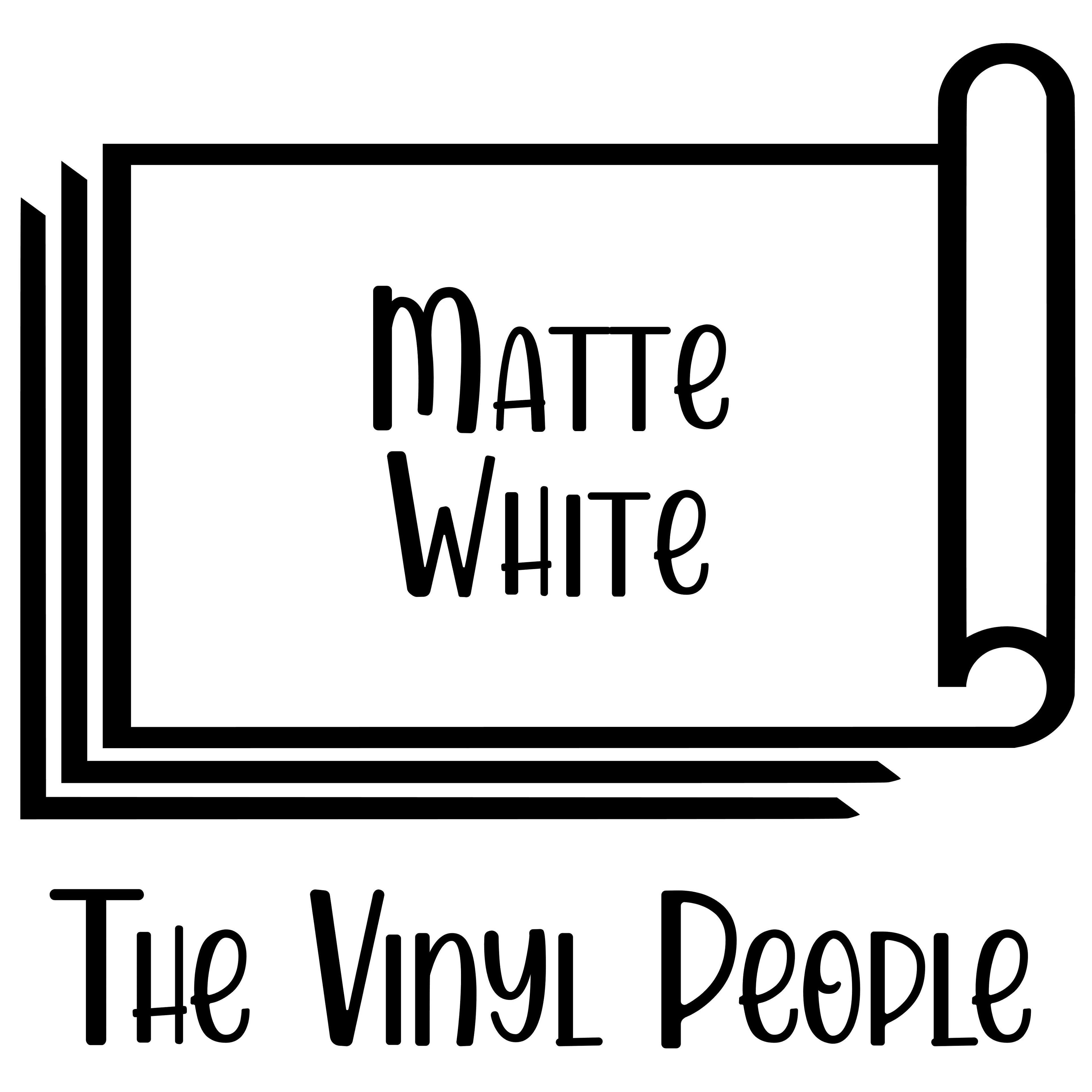MATTE White Oracal 651 - 12" x 10ft roll