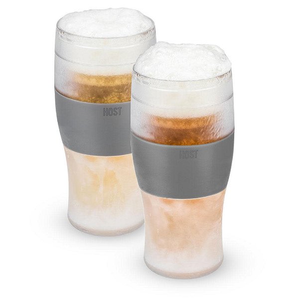 Beer FREEZE™ Cooling Pint in Grey, Set of 2