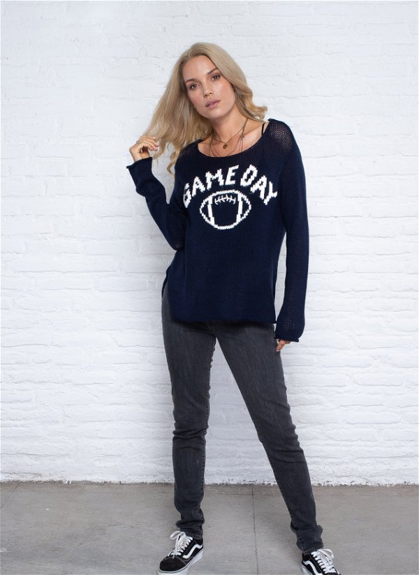 Game Day Football Cotton Sweater – BellaJames Women's Boutique
