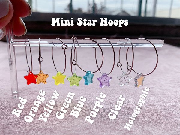 Mini Star Hoops
