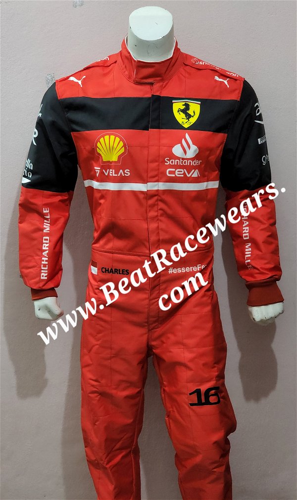 Charles Leclerc 2022 New Model Ferrari Racing Suit
