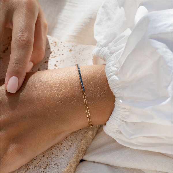 Tennis Bracelet (Half) | Linjer Jewelry