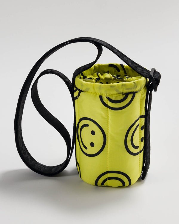 Puffy Water Bottle Sling : Yellow Happy - Baggu