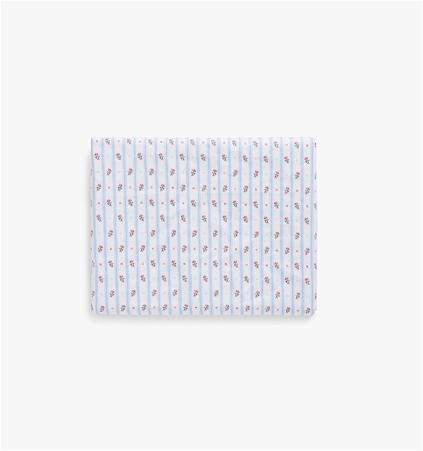 Crib Sheet - Floral Stripe - Floral Stripe / One Size