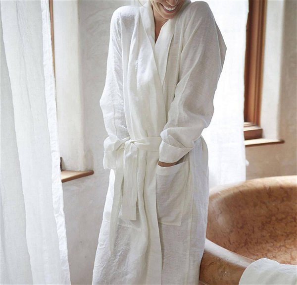 Best Linen Bath Robe | by Rough Linen