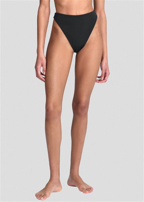 Aexae Triangle High Cut Swimsuit Bottoms - Black – The Frankie Shop