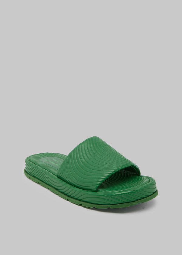 Bettina Vermillon Onda Slide- Green Sandals Bettina Vermillon