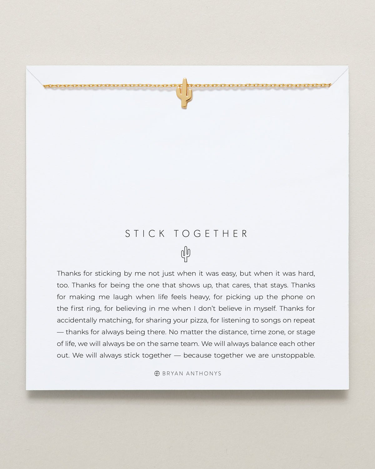 Stick Together Icon Necklace - 14k Gold