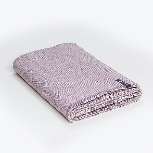Halfmoon Cotton Yoga Blanket - Plum