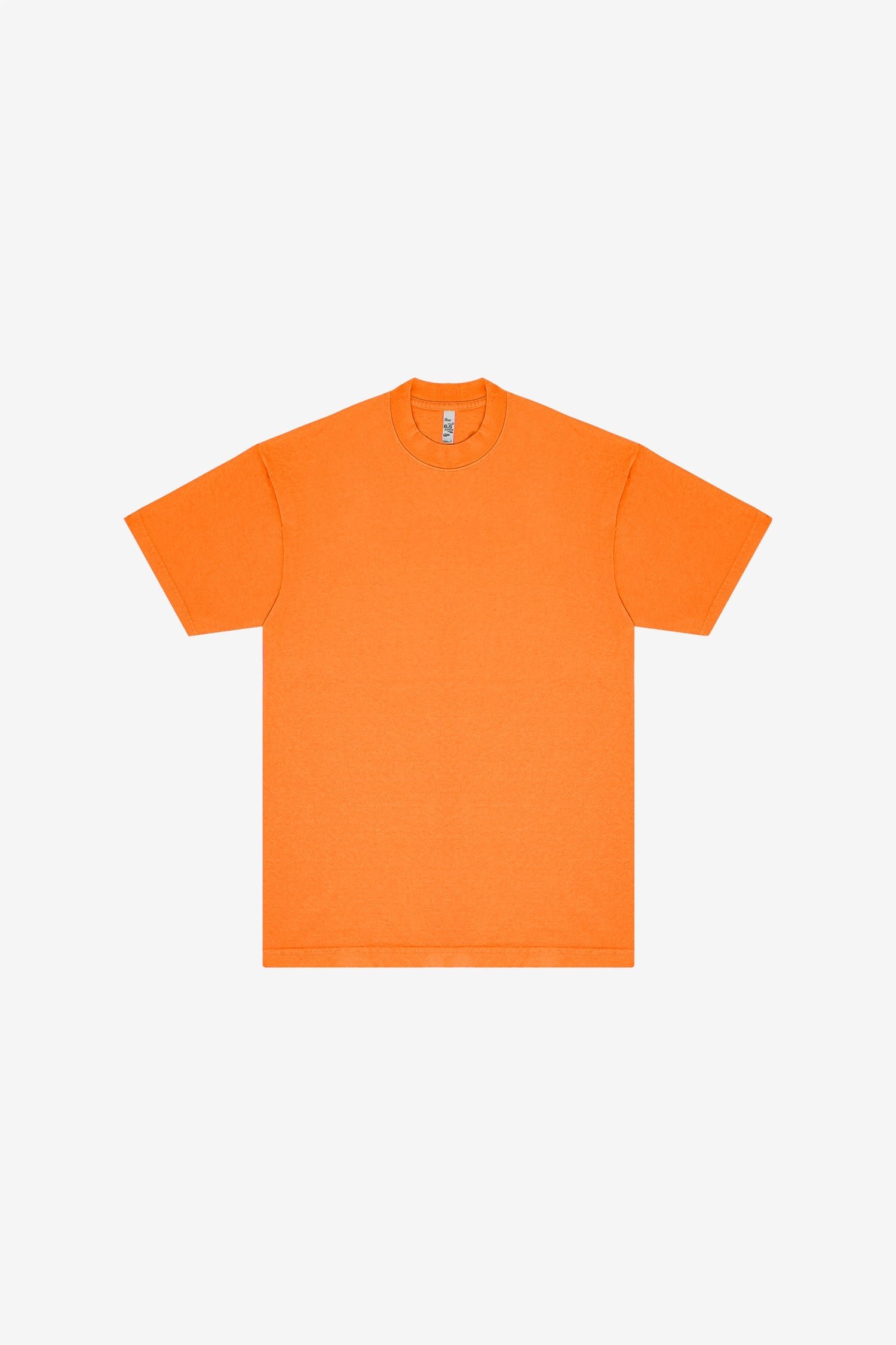 1801NEON - 6.5oz Garment Dye Crew Neck T-Shirt (NEONS) - Neon Orange / L