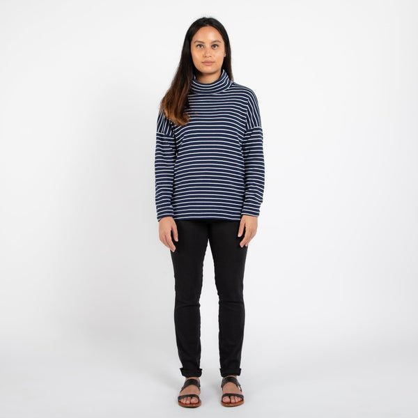 Striped Sweater | Navy Stripe
