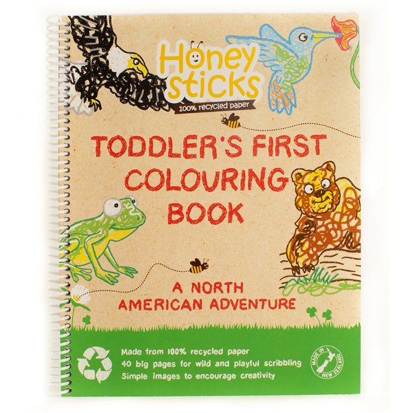Toddler's First Coloring Book | Honeysticks | EarthHero