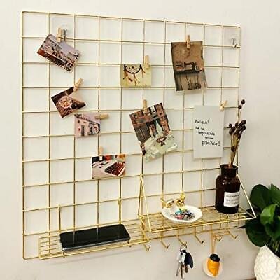 GRIDYMEN Multifunction Electroplated Bling Metal Mesh Grid Panel Wall Photo A... | eBay
