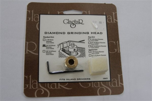 Glastar 3/4 Diamond Grinding Head Standard 30306 Fine | Etsy