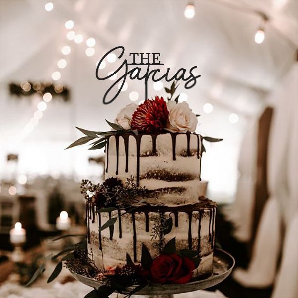 Custom Black Cake Toppers for Wedding / Personalized Wedding | Etsy