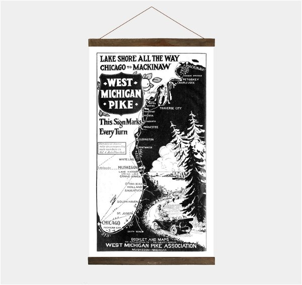 West Michigan Pike Vintage Travel Advertisement 1921 Free