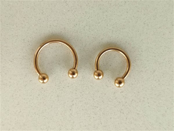 Gold Horseshoe Septum Piercing / Daith Earring / Helix Earring - Etsy