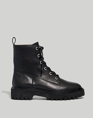 The Rayna Lace-Up Boot in Leather
