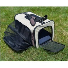 ARMARKAT Soft-Sided Travel Dog & Cat Carrier Bag, Beige & Chocolate - Chewy.com