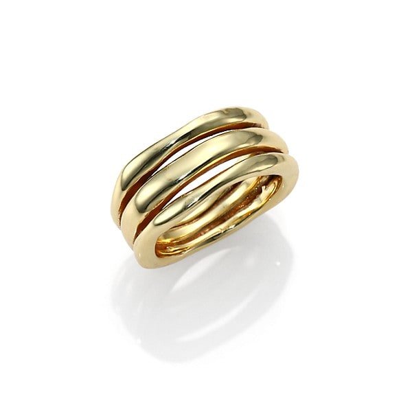 Ippolita - Classico 18K Yellow Gold Smooth Squiggle Triple-Bang Ring