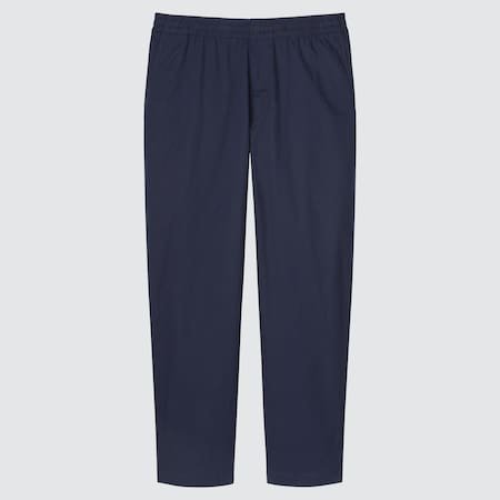 Men Cotton Relaxed Fit Ankle Length Trousers | UNIQLO UK