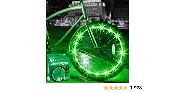 Brightz WheelBrightz LED Bike Wheel Light – Pack of 1 Tire Light –Bike Wheel Lights Front and Back for Night Riding – Battery Powered Bike Lights - Bicycle LED Spoke Light Decoration Accessories