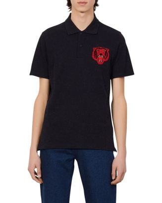 Sandro Tiger Patch Polo Shirt | Bloomingdale's