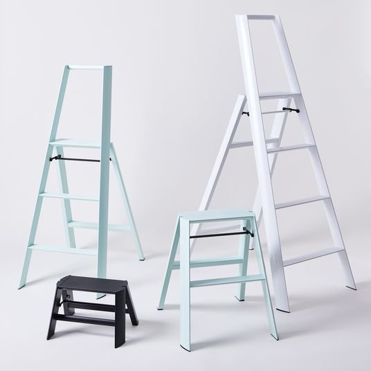 Hasegawa Ladders Lucano Lightweight Japanese Step Ladder, 4 Sizes, 3 Colors on Food52