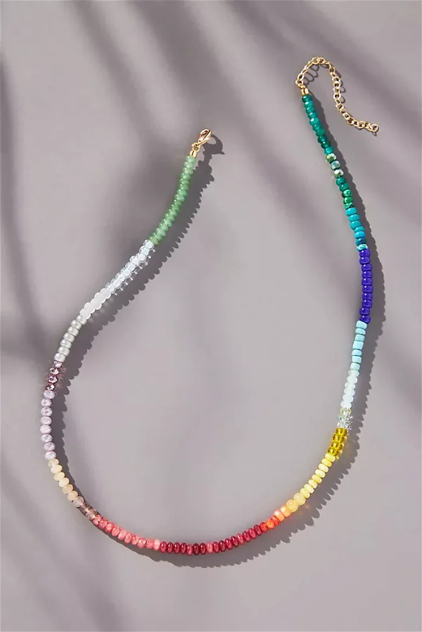 Rainbow Small-Stone Necklace