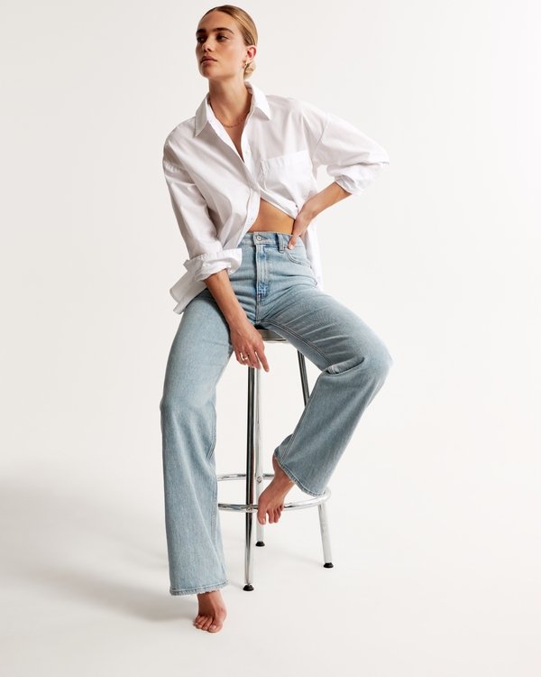 High Rise 90s Relaxed Jeans, LIGHT