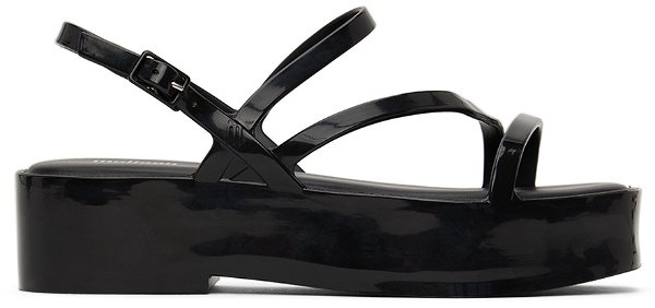 Black Melissa Classy Essential Platform Sandals