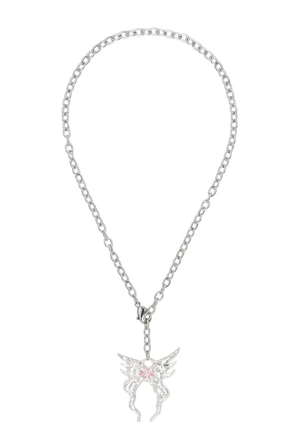 SSENSE Exclusive Silver Solace Necklace by Harlot Hands on Sale
