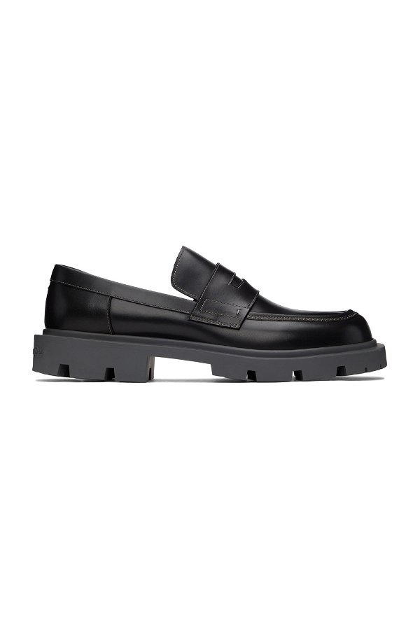 Maison Margiela: Black Leather Loafers | SSENSE