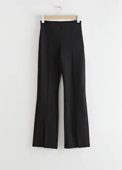 Front Slit Trousers - Black - Trousers - & Other Stories US