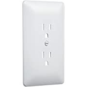 Taymac 2000W Masque 2000 1-Gang Decorator Style Wallplate, Paintable Duplex Outlet Cover, White (1-Pack) - Paintable Switch Plate Covers - Amazon.com