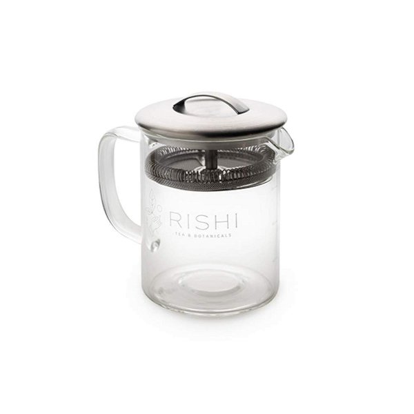 Rishi Tea Simple Brew Loose Leaf Tea Glass Teapot, 13.5 fl-oz (400 ml)